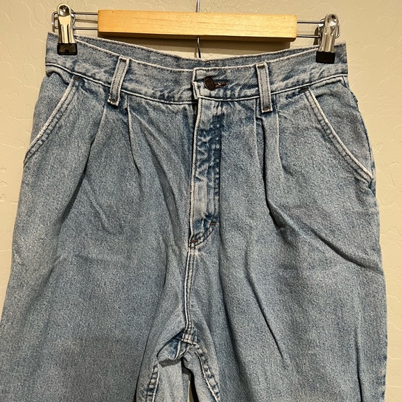 Vintage Lee Jeans with Pleated Front, No Back Pockets, Size 10 - Picture 2 of 7
